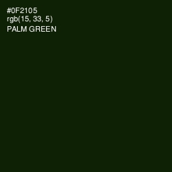 #0F2105 - Palm Green Color Image